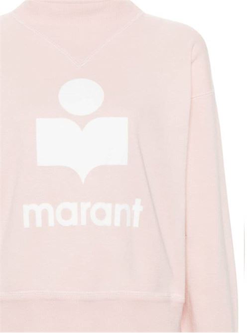 Light pink organic cotton sweatshirt MARANT ETOILE | SW0003FAA1M07EPREU